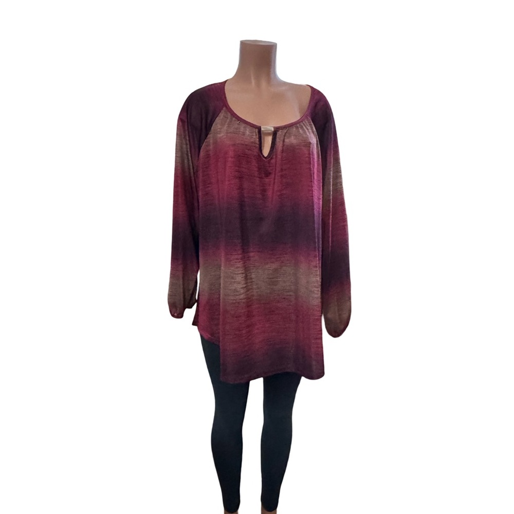 Women's Multicolor Long Sleeve Top